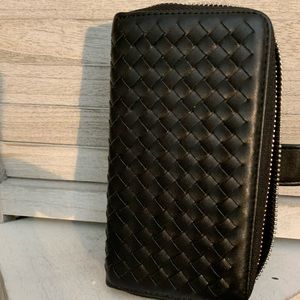 Case flip wallet and zipper iPhone XR Black